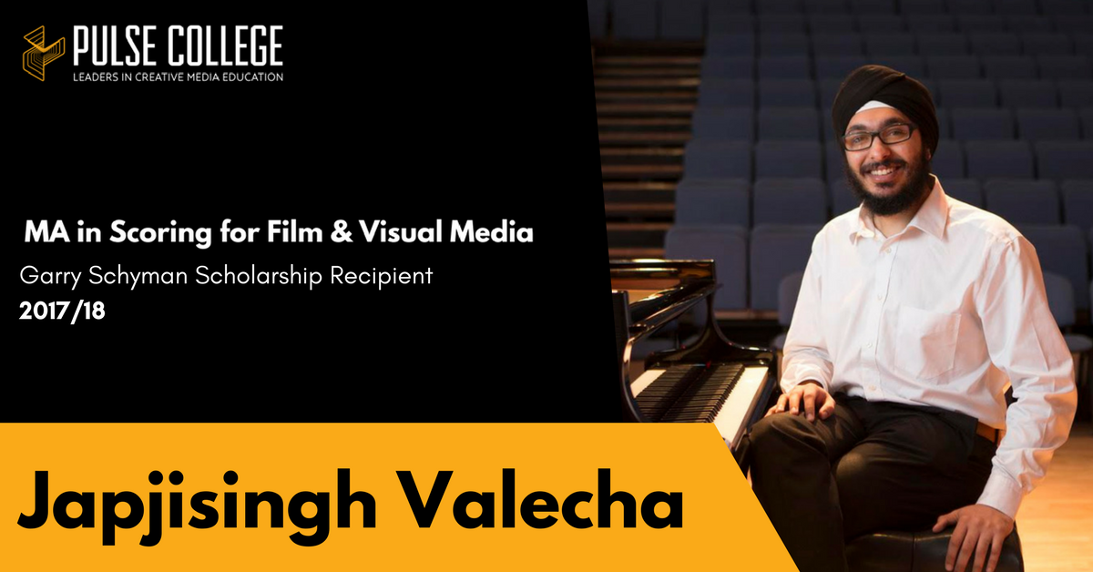 Japjisingh Valecha pulse college film scoring scholarship