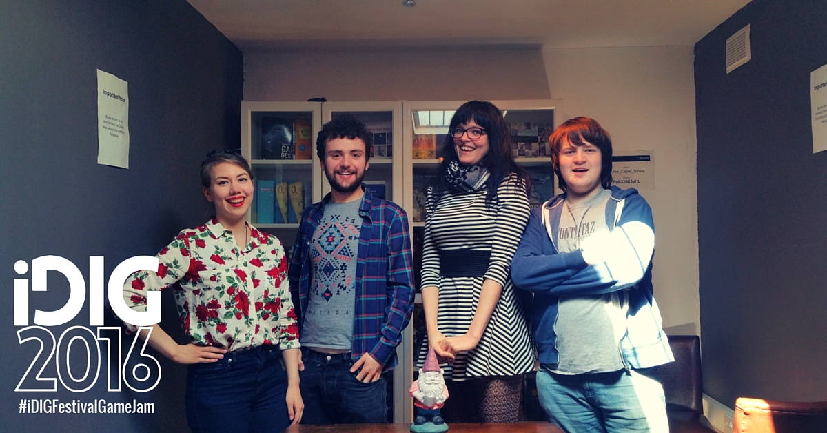 iDig game jam pulse college game development dublin team social